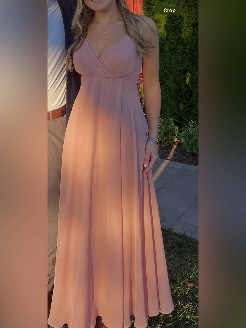 Birdy Grey Kaia Chiffon Dusty Rose Dress - Picture 3 of 11